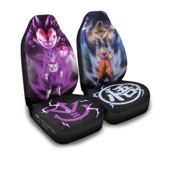 Goku Ultra Instinct x Vegeta Ultra Ego Dragon Ball Z Anime Car Se Set Of 2 Unive