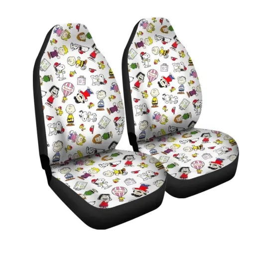Discover Snoop Festival  Car Seat Covers Peanuts Movies Set Of 2