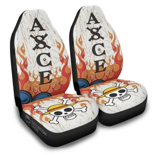 Discover Portgas.d.ace One Piece Anime Car Seat Covers Set Of 2 Unive