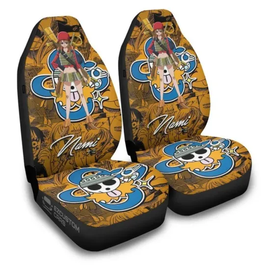 Discover One Piece Car Accessories Anime Car Seat Covers Nami Set Of 2