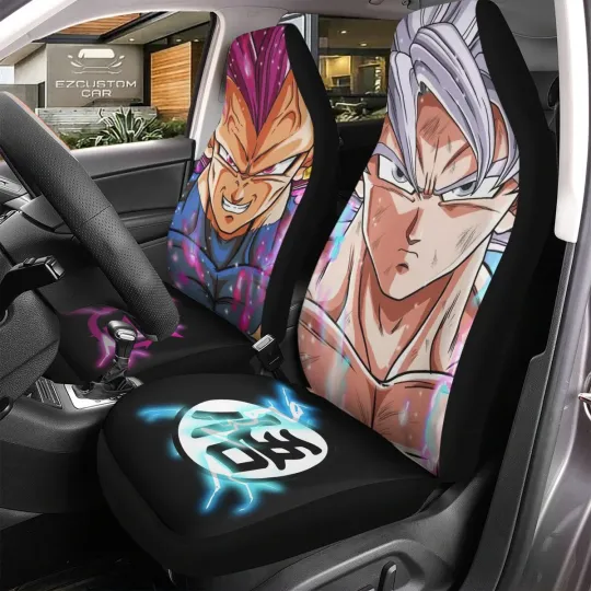Goku Ultra Instinct và Vegeta Ultra Ego. Car Seat Covers for Dragon Ball