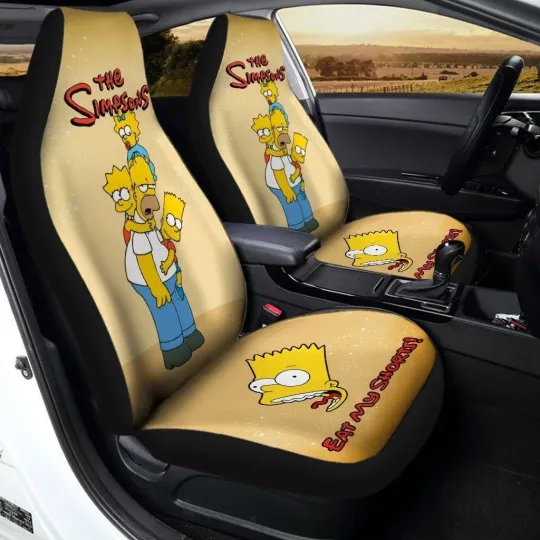 Discover The Simpson Cartoon Car Seat Covers for Car