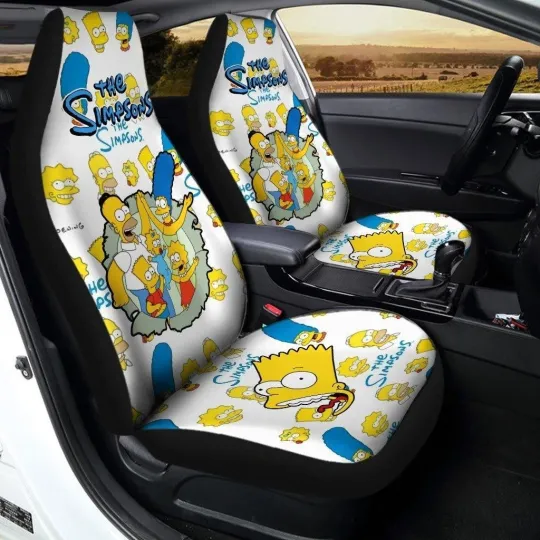 Discover The Simpson Family Car Seat Covers for Car