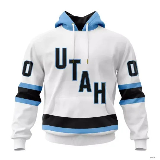 Discover Utah Hockey Club Personalized 2025 Away Kits Hoodie Over Print All Gift For Fan