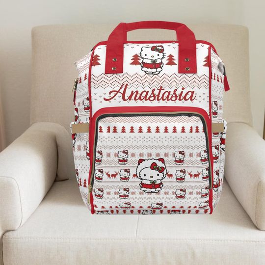 Discover Hello Kitty, Hello Kitty Christmas, Hello kitty backpack,girl diaper bag,Custom diaper bag,Toddler Backpack,Hello kitty baby shower