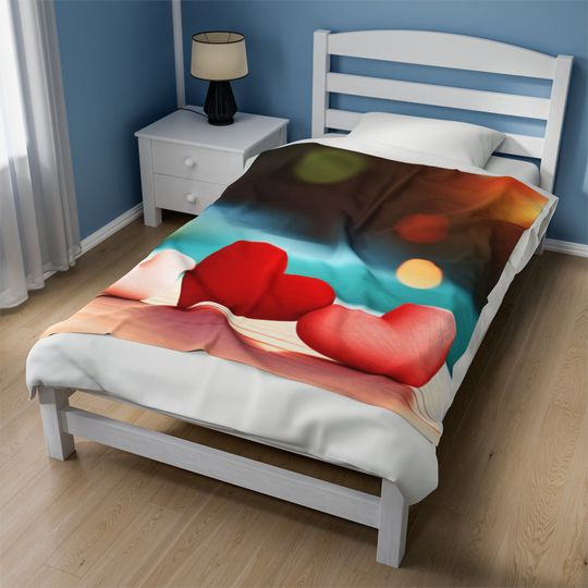 Discover Red Heart Fleece Blanket