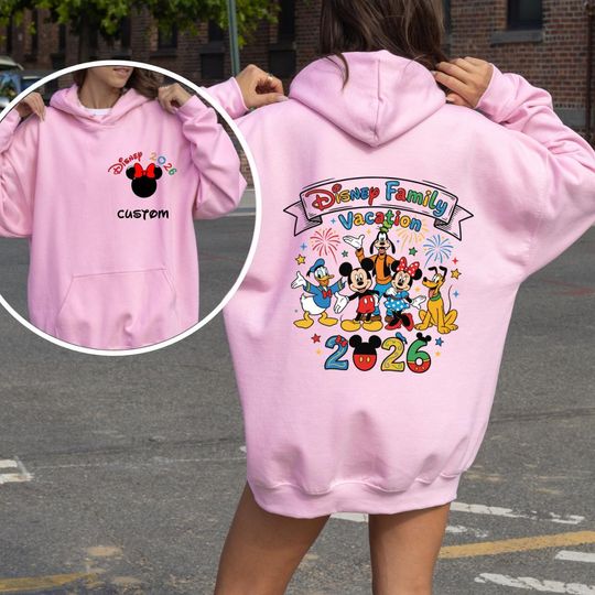 Discover Custom Disney Family Vacation Sweatshirt, Disney 2026 Sweater, Disneyland Sweatshirt, Family Trip