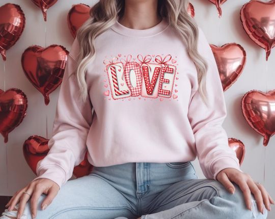 Discover Valentine Love Sweatshirt, Valentine's Day Sweat