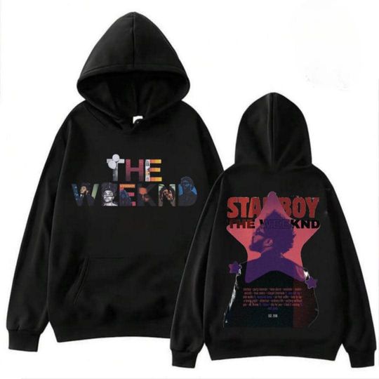 Discover Weeknds Shirt, Starboy Album Graphic Sweatshirt, Retro R&B Music Hoodie, Unisex Streetwear, Menswear, Womenswear