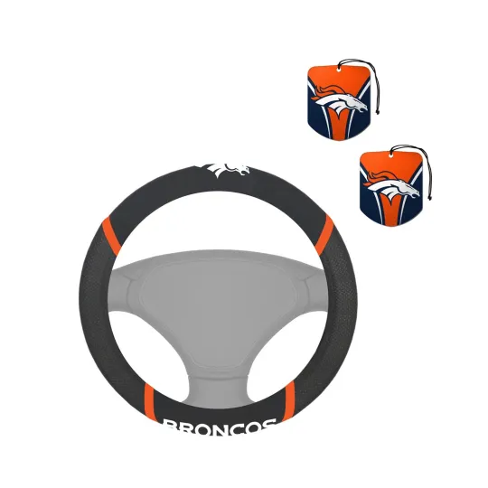 Discover football DENVER CAR Steering Wheel Cover