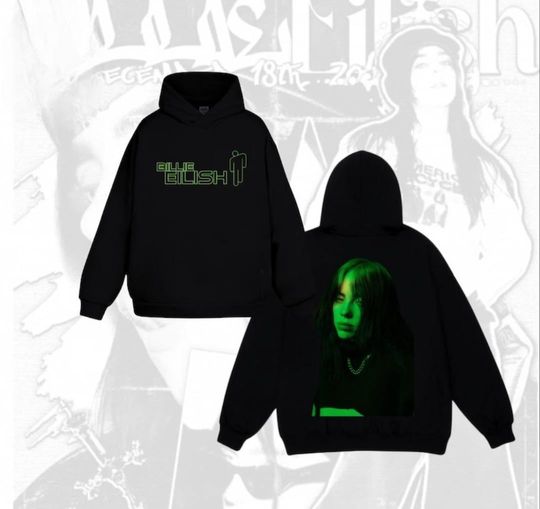 Discover Vintage Style Billie Eilish Shirt, Retro Alternative Pop Sweatshirt, Music Fan Gift, Unisex Streetwear Hoodie, Menswear, Womenswear