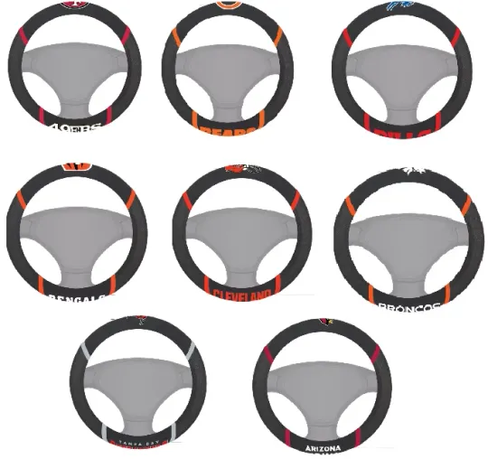 Discover football Pick your Team Car Truck Embroidered Steering Wheel Cover Official Licensed