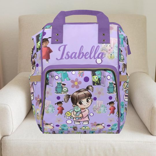 Discover Monster inc Backpack,Monster inc,Boo from monster inc backpack,girl diaper bag,custom baby blanket,baby girl blanket, diaper bag