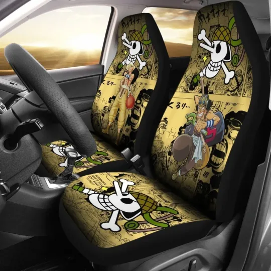 Discover One Piece Manga Mixed Anime Usopp Car Seat Covers Universal Fit