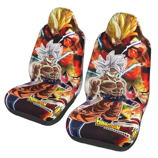 Dragon Ball DragonBall Anime Car Front Seat Covers for Vehicles Breathable