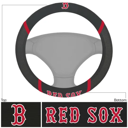 Discover Boston Baseball Car Truck Suv Van Steering Wheel Cover