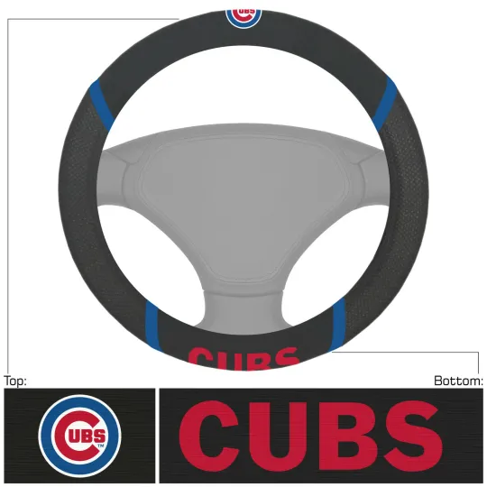 Discover Chicago Cub Car Truck Suv Van Steering Wheel Cover