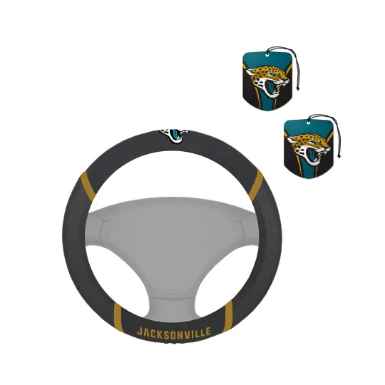 Discover football JACKSONVILLE CAR Mesh Grip Steering Wheel Cover