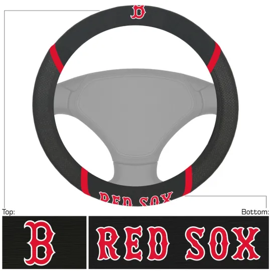 Discover Boston Baseball Car Truck SUV Van Universal Fit Steering Wheel Cover