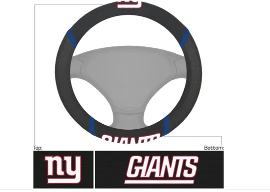 Discover football New York Car Truck Black Steering Wheel Cover