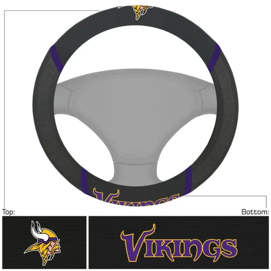 Discover New football Minnesota Car Truck Steering Wheel Cover