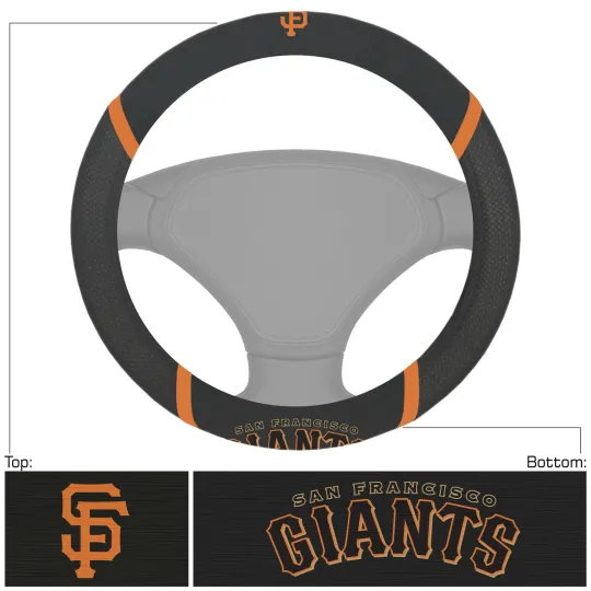 Discover New MLB San Francisco Giants Car Truck Suv Van Embroidered Steering Wheel Cover