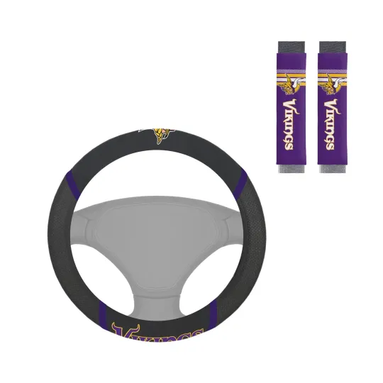 Discover NEW MINNESOTA VIKINGS GRIP STEERING WHEEL COVER