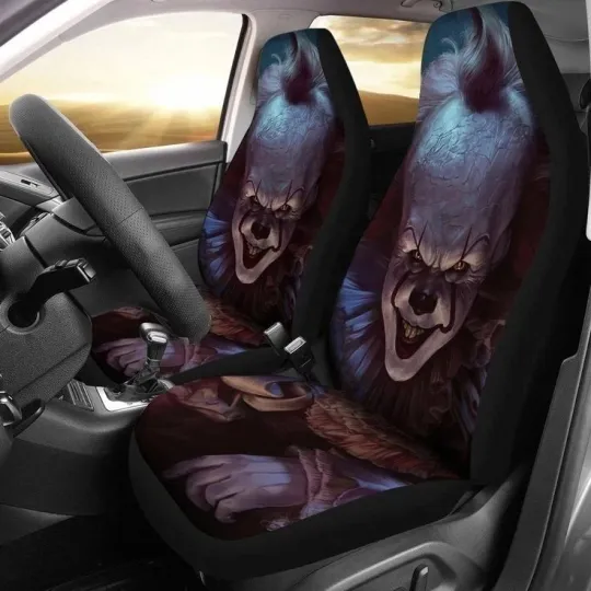 Pennywise Scary Car Seat Covers Horror Car Seat Covers
