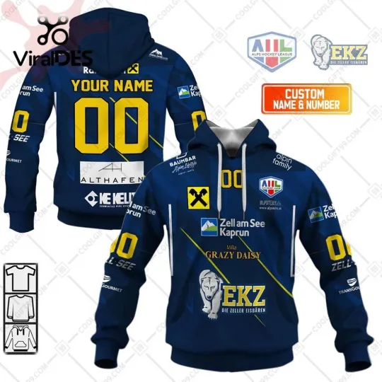 Discover Alps Hockey League EK Zeller Eisbaren All Over Print 3D Hoodie