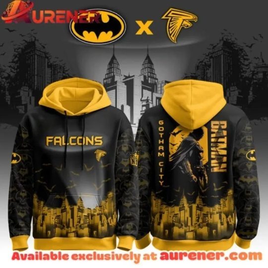 Falcon Football Team Batman Gotham City All Over Print 3D Hoodie