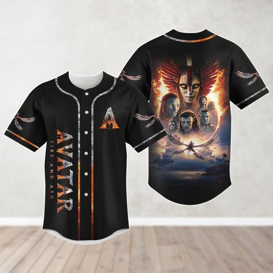 Avatar 3 Baseball Jersey, Avatar Fire and Ash Shirt, Jake Sully Neytiri Jersey For Fans, Avatar Shirt For Women Men Kid, Movie Jersey