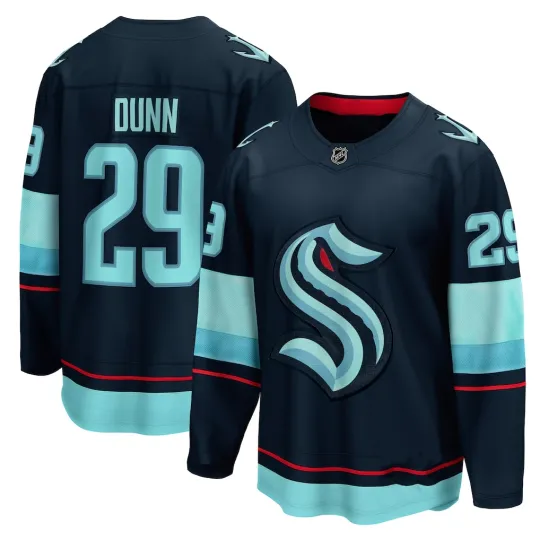 Discover Vince 1Dunn Seattle 1Kraken Home Breakaway Player Hockey Jersey