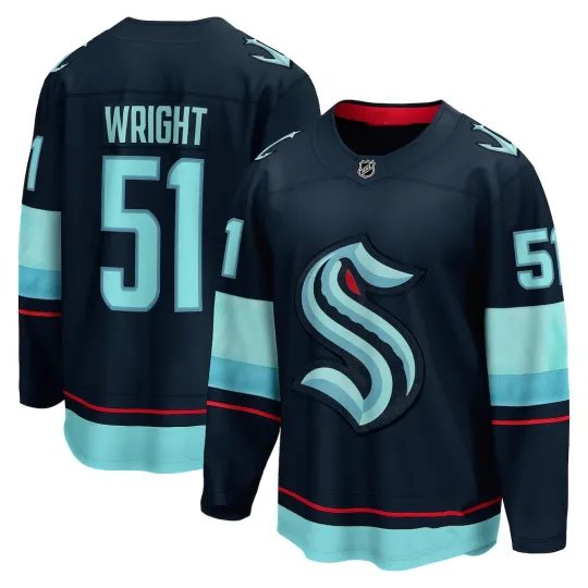 Discover Shane 1Wright Seattle 1Kraken Home Breakaway Player 51 Hockey Jersey