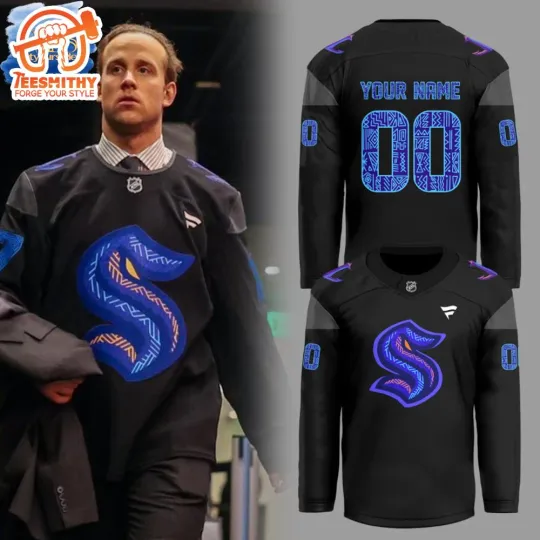 Discover Custom Seattle 1Kraken Black History Night Special Hockey Jersey S-5XL