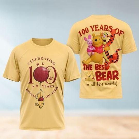 Winnie The Pooh 100th Anniversary Hoodie, Pooh Tigger Eeyore 2026 Sweatshirt, Disney 100 Years Friendship Shirt, Shirt Gift For Fan