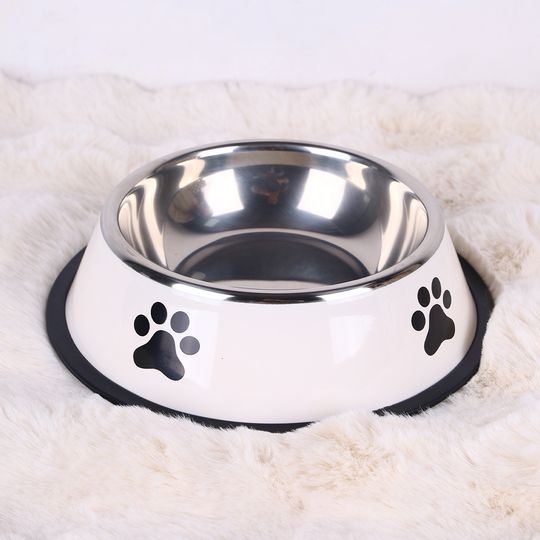 Discover Stainless steel large capacity pet bowl dog food bowl multiple specifications anti-fall food bowl food bowl feeding pet supplies