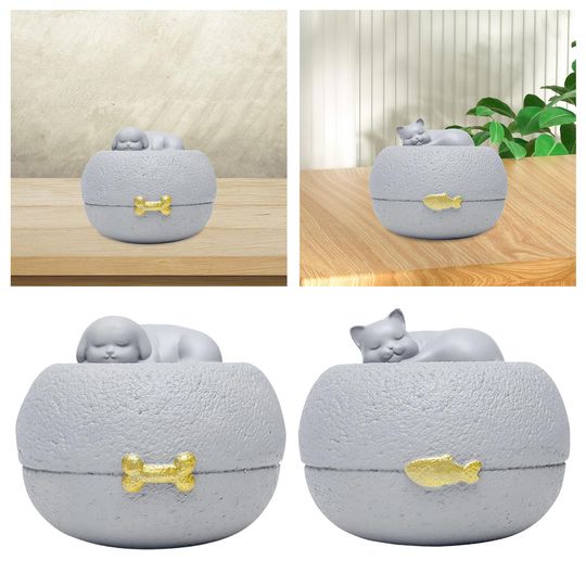 Discover Pet Urn Cremation Memorial Urn Pets Supplies Keeping Precious Memories Urn Box for Burial Final Comforting Resting Place Funeral