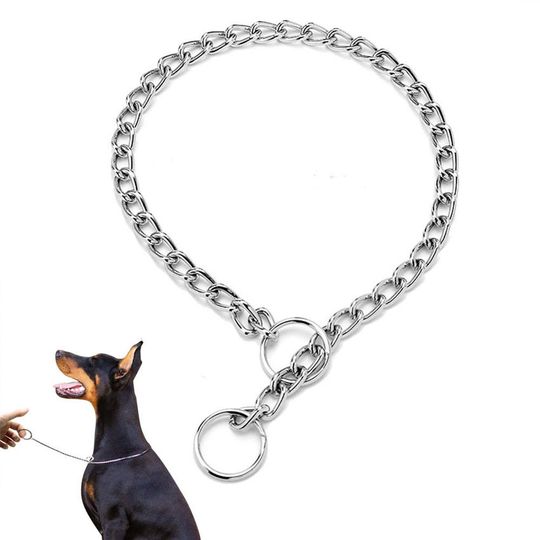Discover Hot Sale Modern Classic Dog Training Collars Metal Dog Training Choke Chain Collars for Small Medium Large Dogs