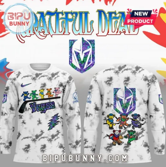 Discover Vegas Golden Knight Grateful De*ad Night Hockey Jersey
