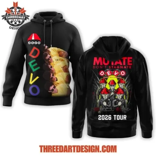 Discover Devo 2026 Tour Hoodie 3D
