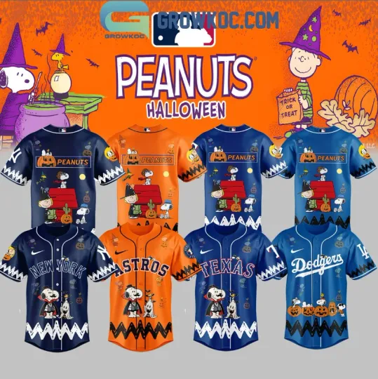 Discover All Baseball Team Collab Peanut Halloween Trick Or Treat Jersey