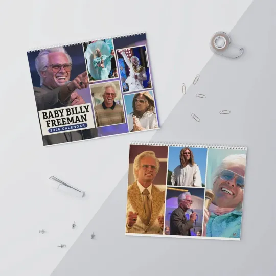 Discover Baby Billy Freeman 2026 Wall Calendar, Funny TV Character Comedy Planner