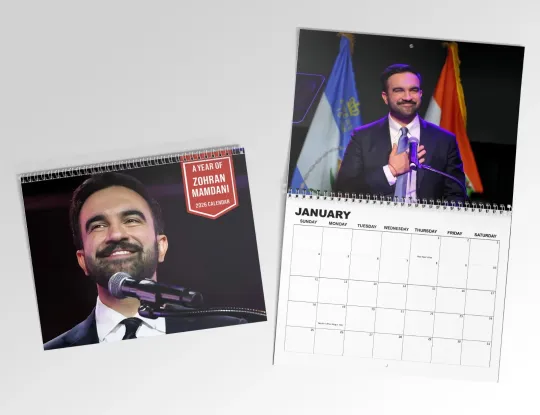 Discover Mayor Mamdani Calendar Wall 2026, NYC’s First Muslim Mayor Calendar Planner