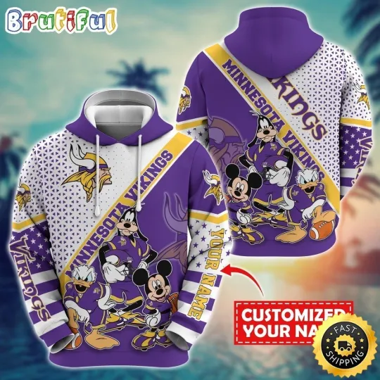 Discover Personalized Minnesota Football Team Vikingss Hoodie
