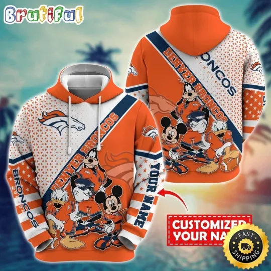 Discover Personalized Denver Football Team Broncoss Hoodie