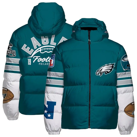 Philadelphia Eagles Hooded Puffer Jacket