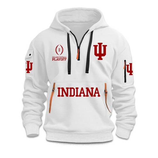 Indiana College Football Playoff 2025 Quarter Zip Hoodie