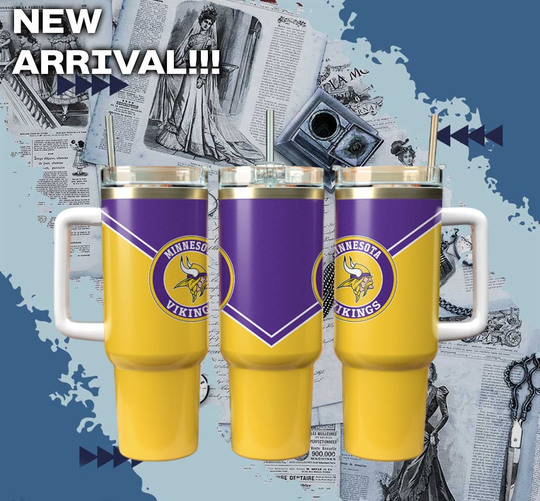 football Minnesota Vikings Cup Tumbler With Handle