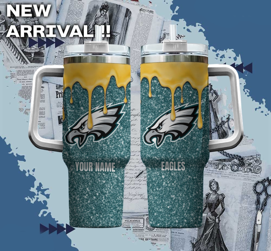 Discover football Philadelphia Eagles America Football Custom Name Tumbler