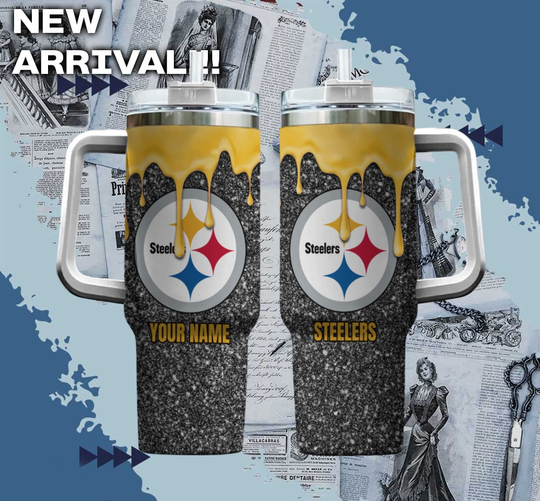 Discover football Pittsburgh Steeler America Football Custom Name Tumbler